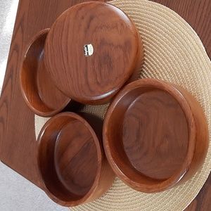 VTG Dolphin Genuine Teakwood Bowls (4)